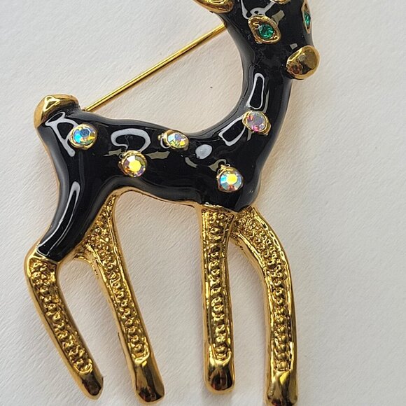 Deer Fawn Brooch Pin - Picture 7 of 9